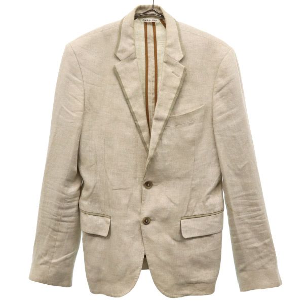 ザラマン リネン テーラードジャケット 34 ベージュ ZARA MAN メンズ