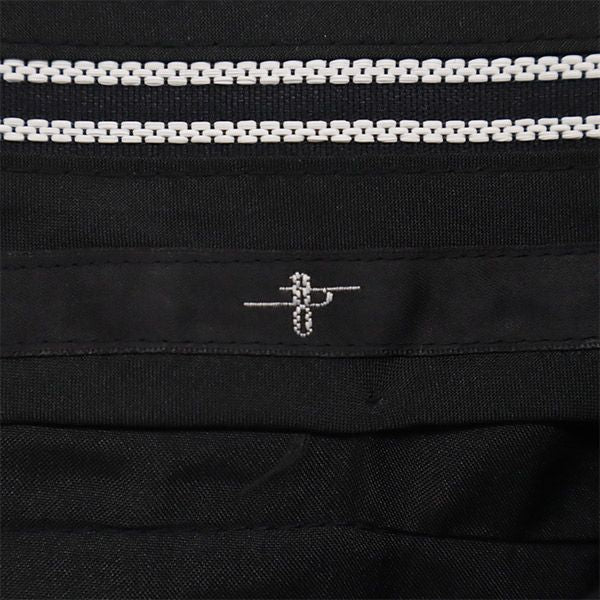 未使用 NO ID. ノーアイディ ウールブレンド 総柄 スラックスパンツ 3 ネイビー系 メンズ