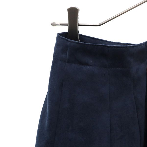 未使用 AMACA アマカ タック ワイドパンツ 40 ネイビー レディース