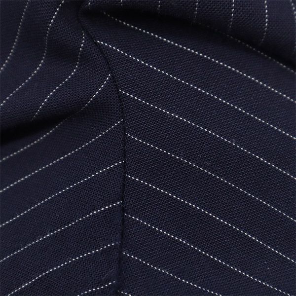 346 BROOKS BROTHERS 346 ブルックスブラザーズ ウールブレンド ストライプ スラックスパンツ 8 ネイビー レディース