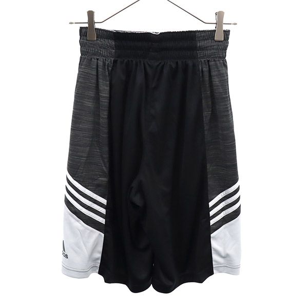 未使用 アディダス バスケットボール ショートパンツ M ブラック×グレー adidas メンズ