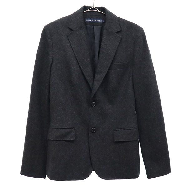 RALPH LAUREN ラルフローレン 日本製 ウールブレンド テーラードジャケット 9 グレー レディース