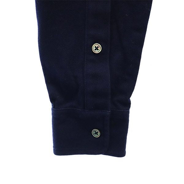 Brooks Brothers BLACK FLEECE ブルックスブラザーズ ブラックフリース 長袖 ポロシャツ BB1 ネイビー×パープル メンズ
