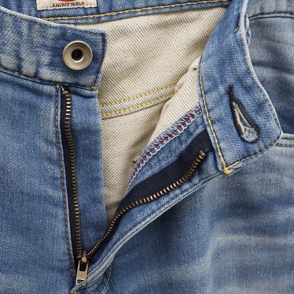 MARBLES マーブルズ ダメージ加工 デニムパンツ M ブルー ストレッチ ジーパン メンズ