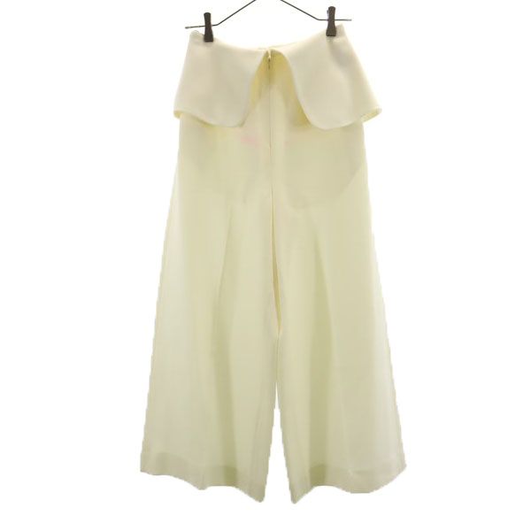 エンフォルド ダブルクロストラウザー パンツ 36 ホワイト ENFOLD レディース