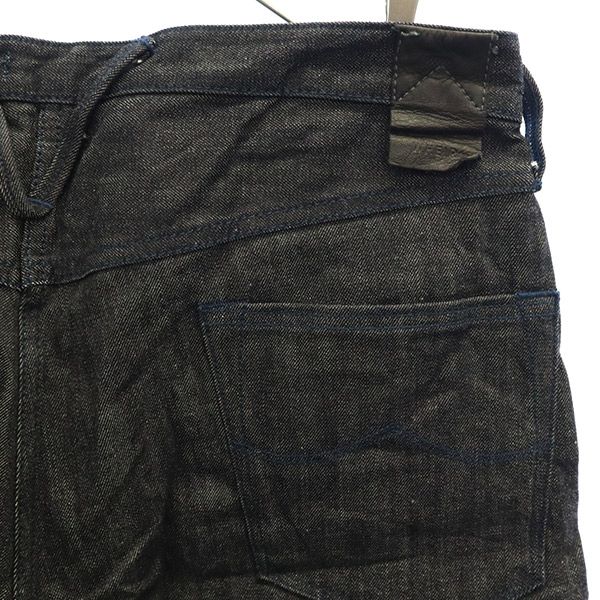 ウェア ドロップクロッチジーンズ テーパードデニムパンツ w33 ネイビー系 WHEIR ジーパン メンズ