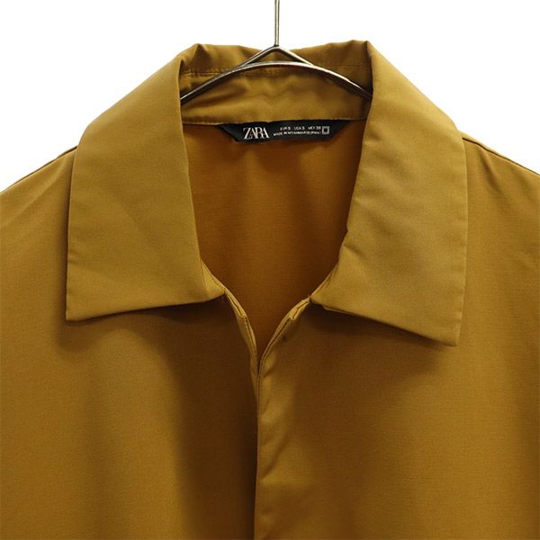 ザラ コーチジャケット S ブラウン ZARA メンズ