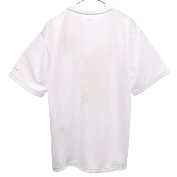 リーボック 未使用 プリント 半袖 トレーニングウェア S ホワイト系 Reebok Tシャツ メンズ