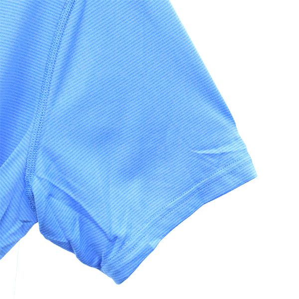 未使用 ナイキ 総柄 半袖 ウォームアップ トレーニングウェア S ブルー NIKE Tシャツ メンズ