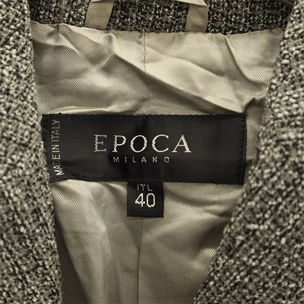 EPOCA エポカ ウールブレンド テーラードジャケット 40 グリーン レディース