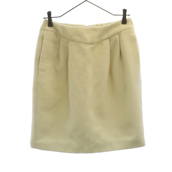 niko and... ニコアンド フェイクレザー ミニスカート ホワイト サステナブル レディース