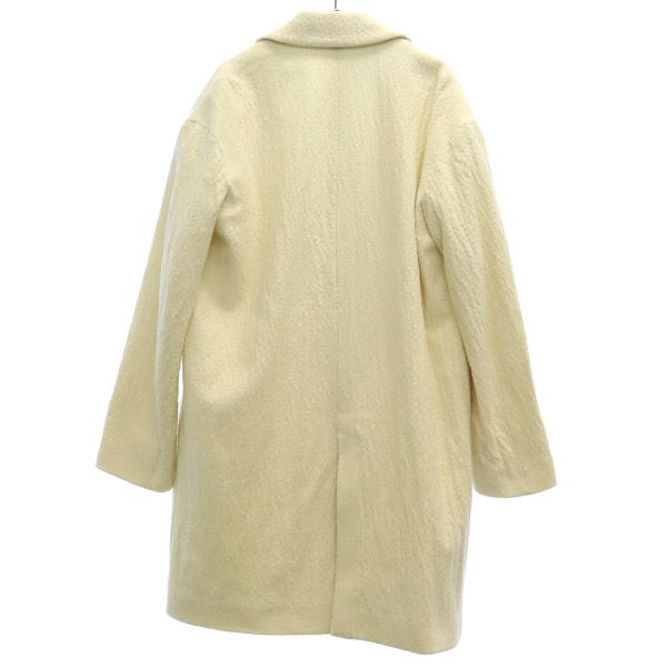 未使用 ZARA ザラ コットンブレンド チェスターコート XS ホワイト レディース