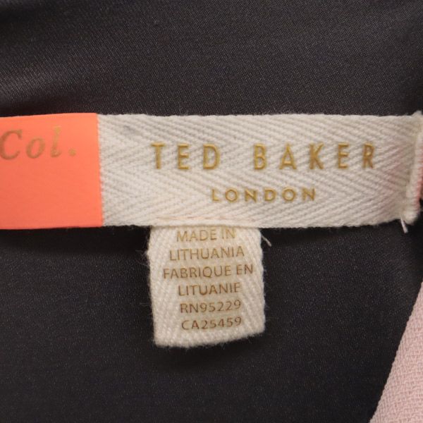 TED BAKER テッドベーカー ノースリーブ ワンピース 1 ピンク レディース