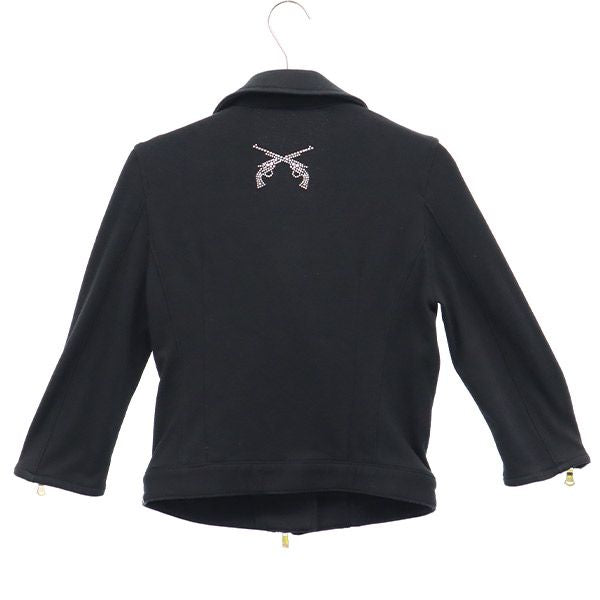 roar ロアー ラインストーン ライダースジャケット 1 ブラック レディース