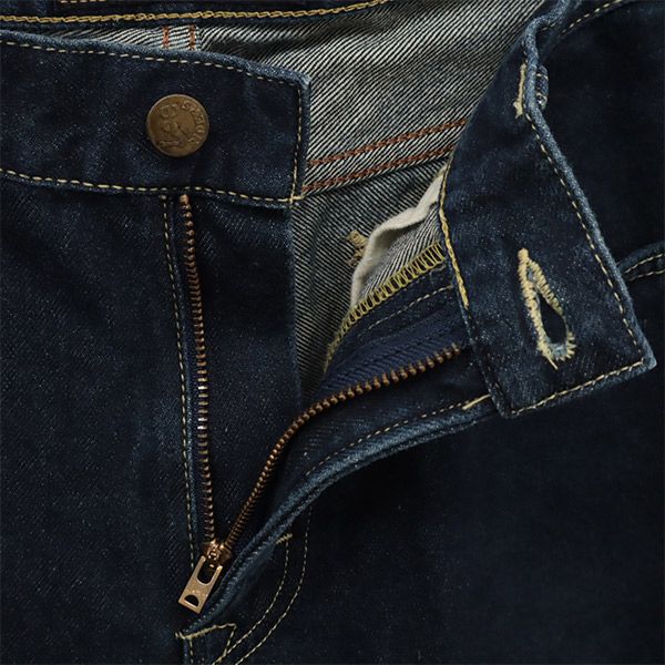 リー BIRTH PROJECT 日本製 プリント ストレートデニムパンツ L ネイビー Lee ジーパン メンズ