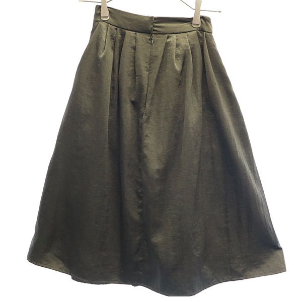 Darich ダーリッチ ミディ丈 タック フレアスカート F グレー レディース