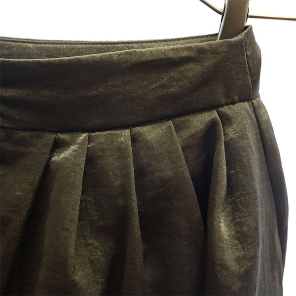 Darich ダーリッチ ミディ丈 タック フレアスカート F グレー レディース