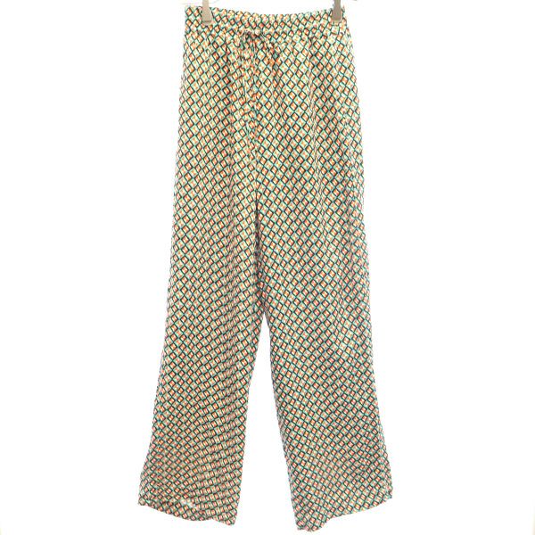 ザラ 総柄 レーヨン イージーパンツ XS ZARA レディース