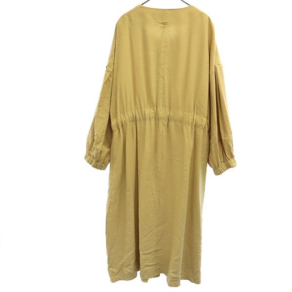 ミスティック 長袖 ロングワンピース F ベージュ mystic レディース