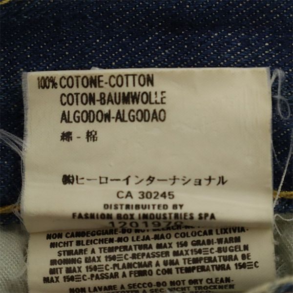 REPLAY リプレイ ボタンフライ ストレートデニムパンツ W31 ブルー ジーパン メンズ