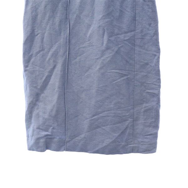 ミラオーウェン 09WFO181088 リネンブレンド クロップド ワイドパンツ 1 ブルー Mila Owen レディース