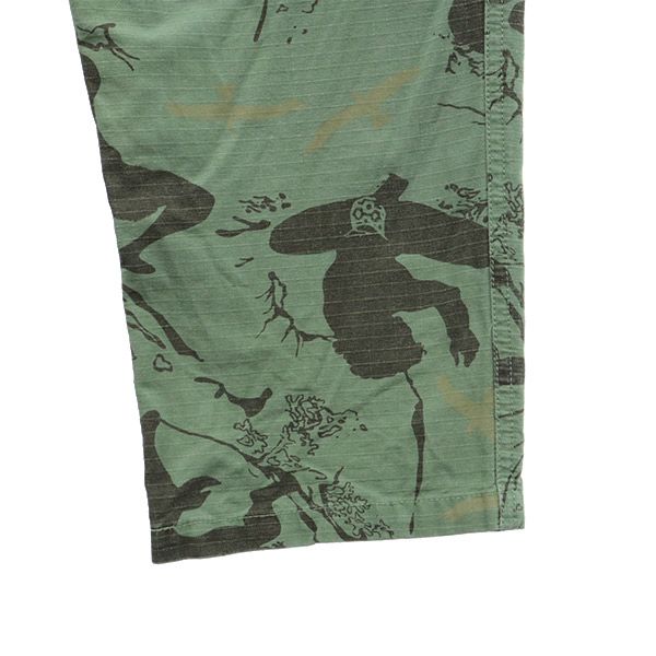 WILDTHINGS ワイルドシングス 総柄 アウトドアパンツ S グリーン系 メンズ