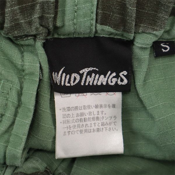 WILDTHINGS ワイルドシングス 総柄 アウトドアパンツ S グリーン系 メンズ
