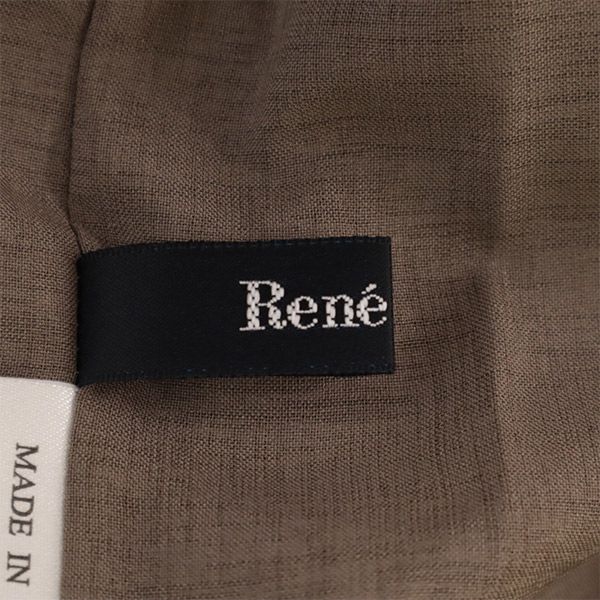 Rene basic ルネベーシック ノースリーブ ワンピース 32 ブラウン レディース