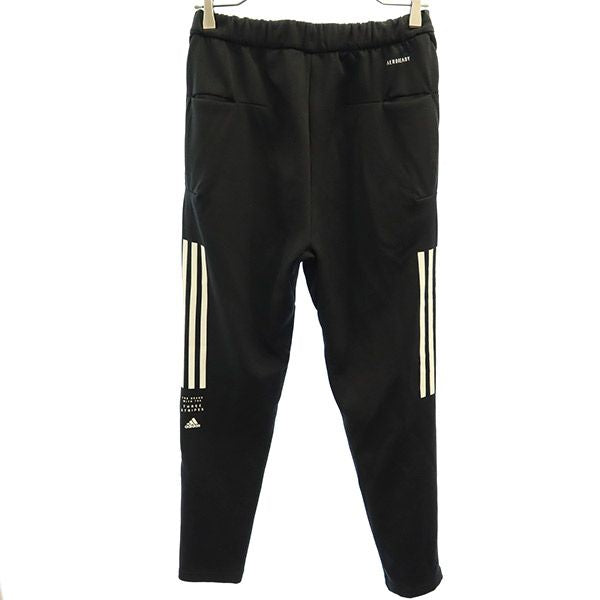 未使用 adidas アディダス ロゴプリント トレーニング ロングパンツ S ブラック メンズ