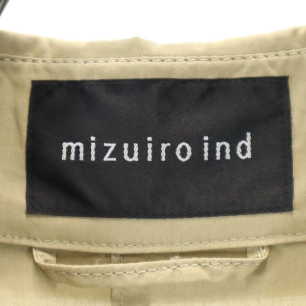 mizuiro ind ミズイロインド 日本製 トレンチコート ベージュ ロングコート レディース