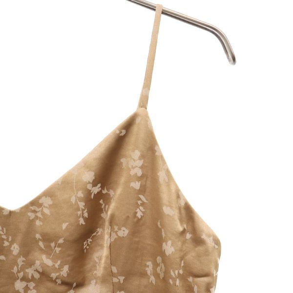 SNIDEL スナイデル SWFO201036 総柄 サテンジャガード キャミワンピース 1 ベージュ系 レディース