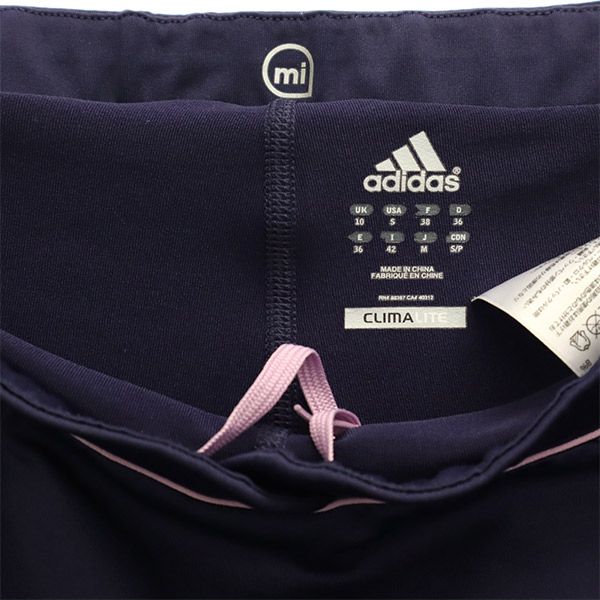 アディダス ゴルフ インナーパンツ付 ミニスカート S ネイビー adidas レディース