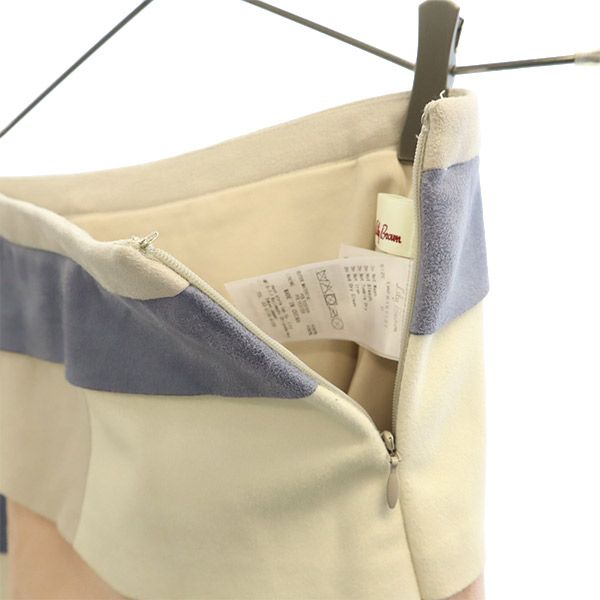 リリーブラウン LWFS161137 切替 カラーブロック ミニ丈 ティアードスカート 0 Lily Brown レディース