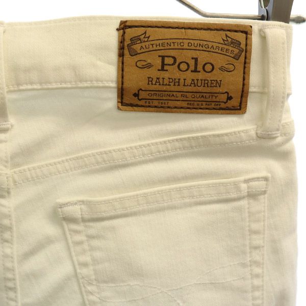 POLO RALPH LAUREN ポロラルフローレン ロングパンツ ホワイト レディース