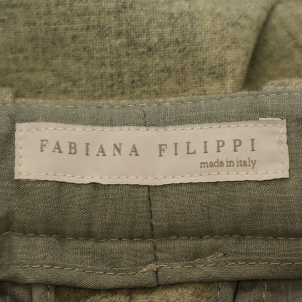 FABIANA FILIPPI ファビアナ フィリッピ イタリア製 ウールブレンド スラックスパンツ XXS グレー系 レディース