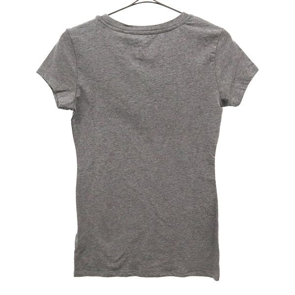 未使用 ゲス ロゴ プリント 半袖 Tシャツ XS グレー Guess クルーネック レディース
