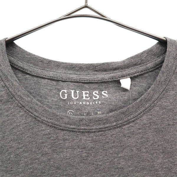 未使用 ゲス ロゴ プリント 半袖 Tシャツ XS グレー Guess クルーネック レディース