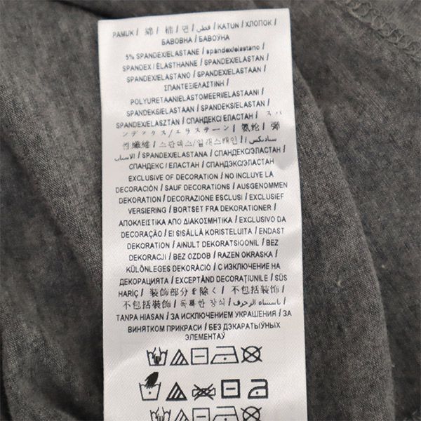 未使用 ゲス ロゴ プリント 半袖 Tシャツ XS グレー Guess クルーネック レディース