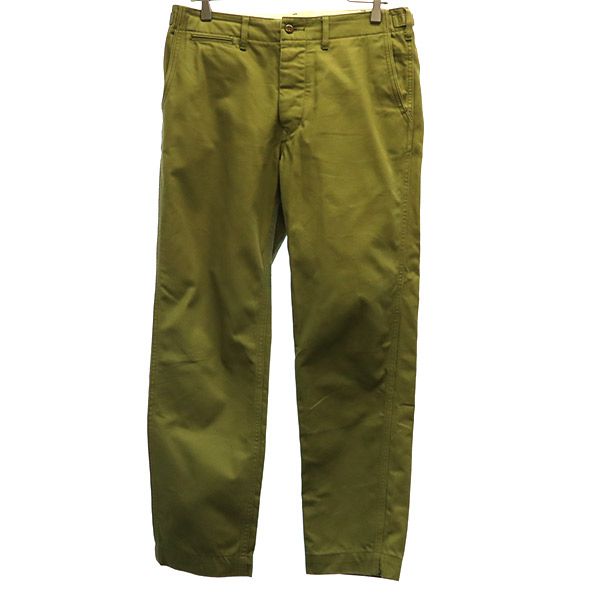 A VONTADE アボンタージ 日本製 ボタンフライ ミリタリーパンツ グリーン メンズ