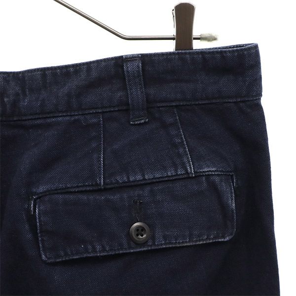 MARGARET HOWELL マーガレットハウエル MHL. ボタンフライ ストレートデニムパンツ S ネイビー ジーパン メンズ