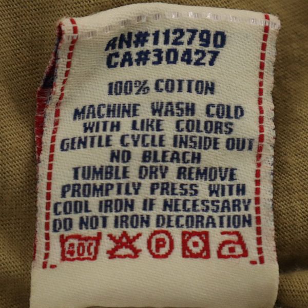 トゥルーレリジョン プリント 半袖 Vネック Tシャツ XS ベージュ TRUE RELIGION レディース