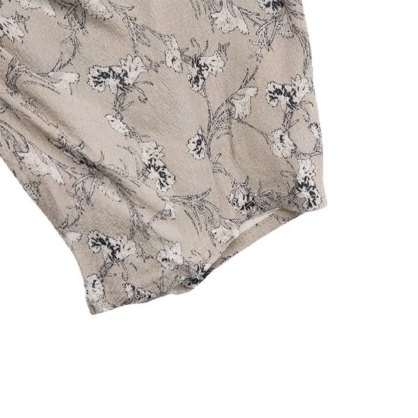 FRAY I.D フレイアイディー ヴィスコース フラワープリント 5分袖 ワンピース 0 グレー系 FWFO221049 レディース