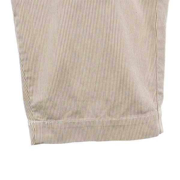 ディッキーズ ストライプ ショートパンツ M ホワイト×ブラウン Dickies メンズ