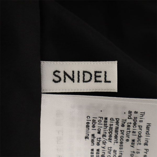SNIDEL スナイデル プリ-ツナロー ジャンパースカート 1 ブラック SWFO222039 ジャンスカ レディース