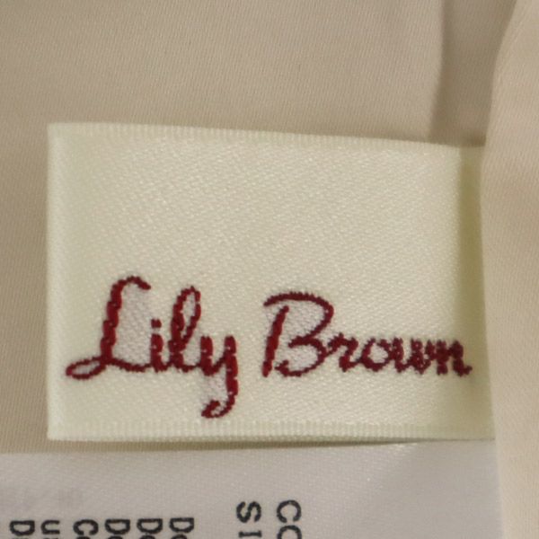 Lily Brown リリーブラウン 5分袖 プリ-ツレース ワンピース F ベージュ LWFO211045 レディース