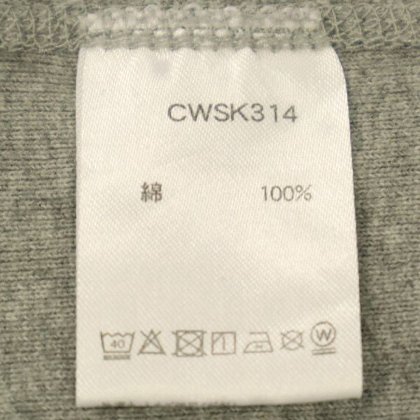 チャンピオン ワンポイントプリント 半袖 リバースウィーブ ヘビーウエイト Tシャツ SMALL グレー Champion クルーネック レディース