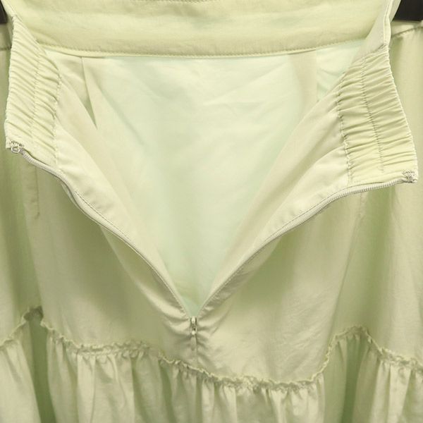 SNIDEL スナイデル SWFS211127 マキシ丈 フリル ティアードスカート 0 グリーン レディース