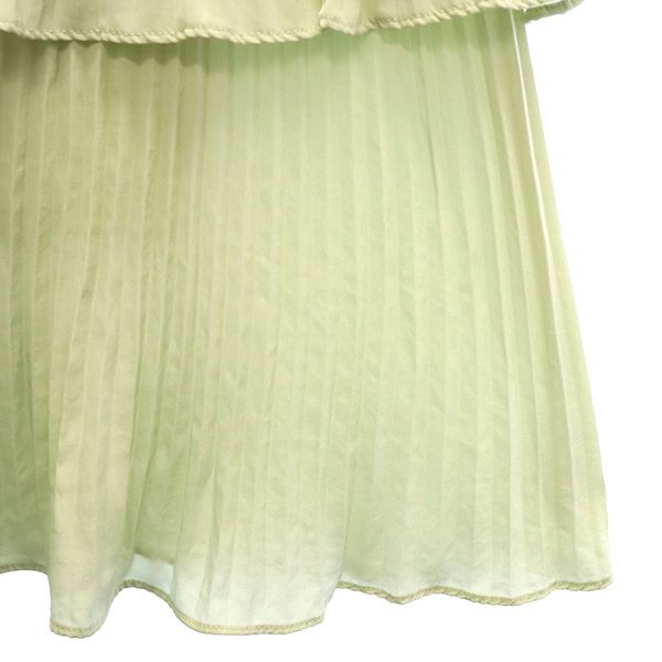 SNIDEL スナイデル SWFS211127 マキシ丈 フリル ティアードスカート 0 グリーン レディース