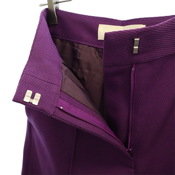 CYCLAS シクラス ウールブレンド ワイドパンツ 32 パープル レディース