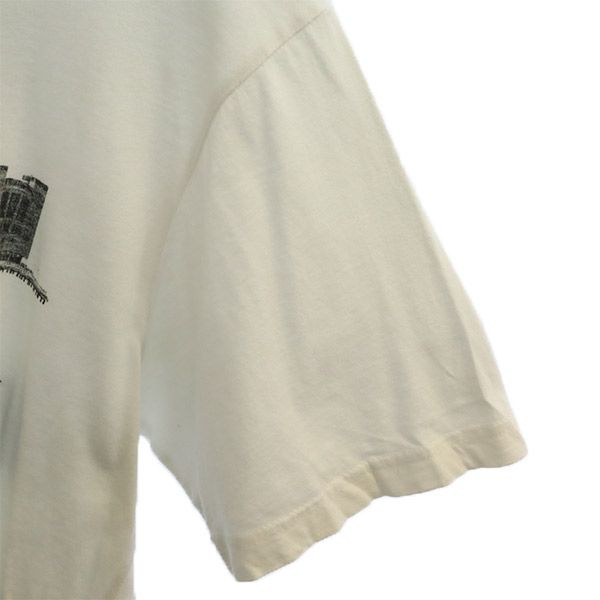 サタデーズサーフニューヨーク プリント 半袖 Tシャツ M ホワイト SATURDAYS SURF NYC クルーネック メンズ